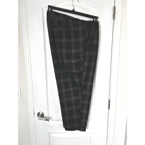 Democracy Ab Solution Pants High Rise Trouser Plaid Womens 24W Office Career - Picture 7 of 11